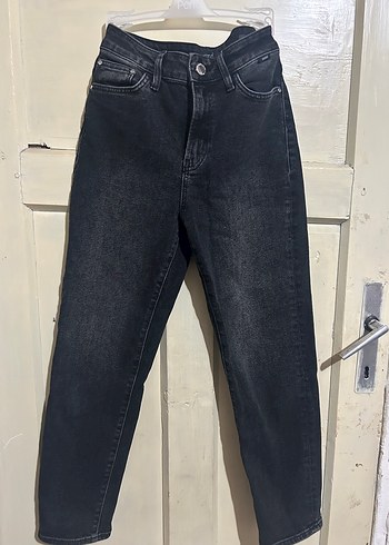 Mavi Jeans Kemer Detaylı Siyah Normal Kesim Kadın Kot Pantolon