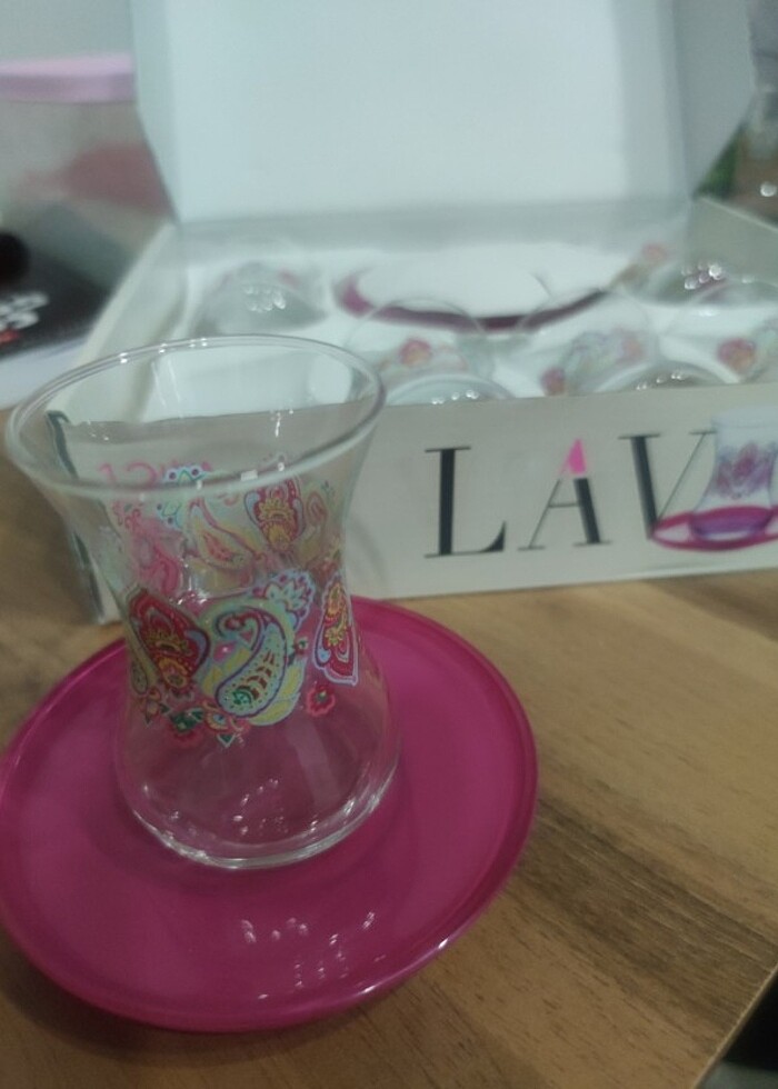 Lav çay bardağı  - Görsel 2