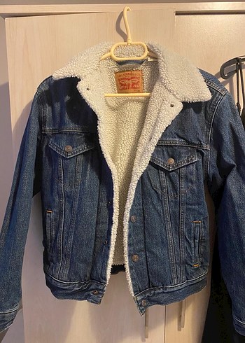Levis Düğmeli Kadın Mavi Kot Ceket