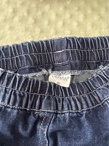 40 Beden Beli lastikli kot pantolon