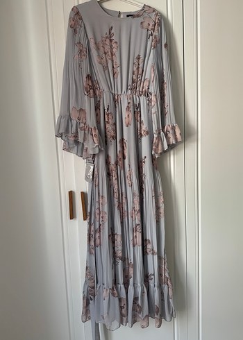 Yeşil Bohem Nakışlı Uzun Elbise - Görsel 10