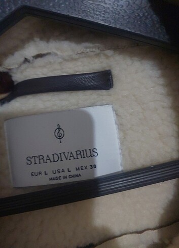 l Beden camel Renk Stradivarius Kahverengi suet yunlu ceket yeni sezon