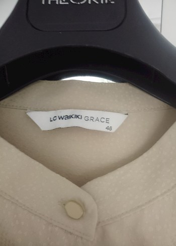 LCW Grace marka 46 beden Haki Yaka Krem rengi Salaş Gömlek-Tunik - Görsel 2