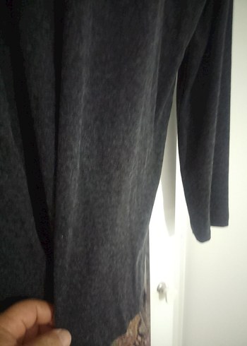 ASM collectionXXL beden Antresit renk Baskılı Triko Kazak - Görsel 9