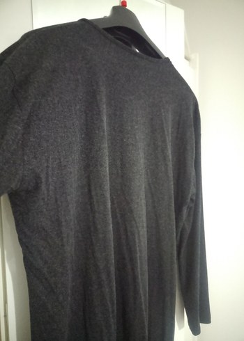 ASM collectionXXL beden Antresit renk Baskılı Triko Kazak - Görsel 8