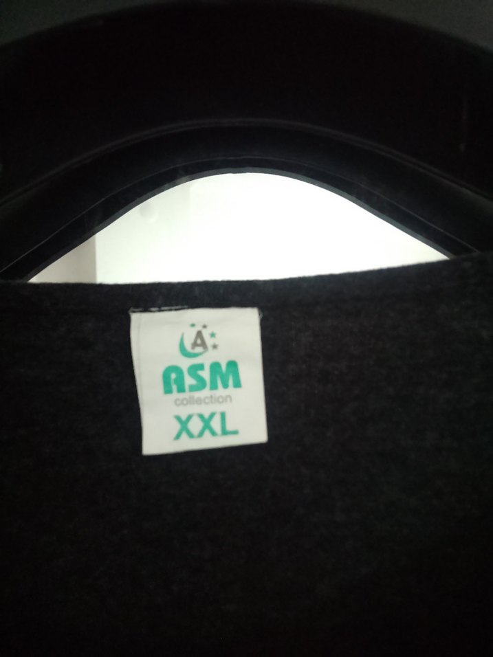 ASM collectionXXL beden Antresit renk Baskılı Triko Kazak - Görsel 3