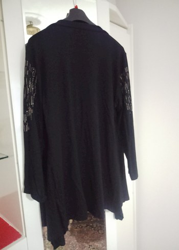 Shine collection XL beden Siyah Çok Şık, Likralı Kadın Tunik - Görsel 12