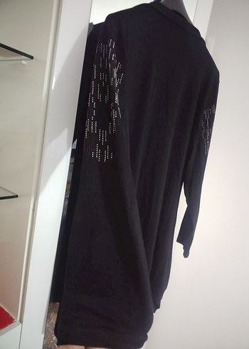 Shine collection XL beden Siyah Çok Şık, Likralı Kadın Tunik - Görsel 10