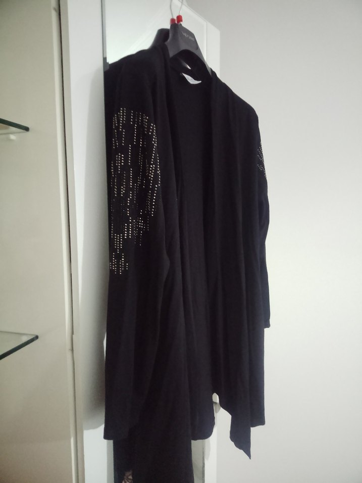 Shine collection XL beden Siyah Çok Şık, Likralı Kadın Tunik - Görsel 3