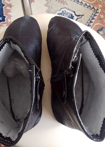 43-44 numara Unisex Fermuarlı Deri Çorap Mest. - Görsel 7