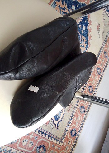 43-44 numara Unisex Fermuarlı Deri Çorap Mest. - Görsel 11