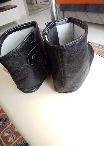 43-44 numara Unisex Fermuarlı Deri Çorap Mest. - Görsel 5