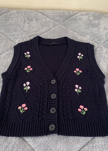 Nakışlı Örgü Kadın Süveter - Görsel 2