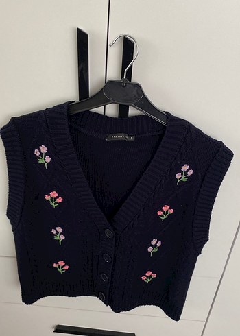 Nakışlı Örgü Kadın Süveter - Görsel 4