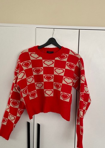 Kısa yumuşak dokulu uzun kollu kazak - Görsel 5