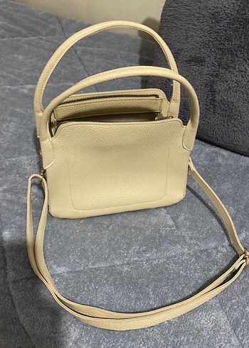 Bej Deri Kadın Çanta - Görsel 6