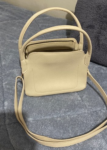 Bej Deri Kadın Çanta - Görsel 7