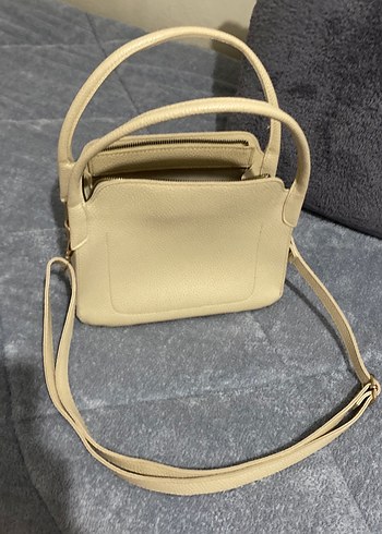 Bej Deri Kadın Çanta - Görsel 5