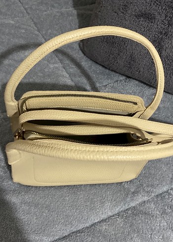 Bej Deri Kadın Çanta - Görsel 4