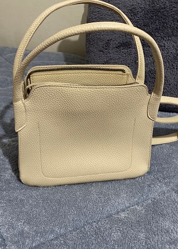 Bej Deri Kadın Çanta - Görsel 2