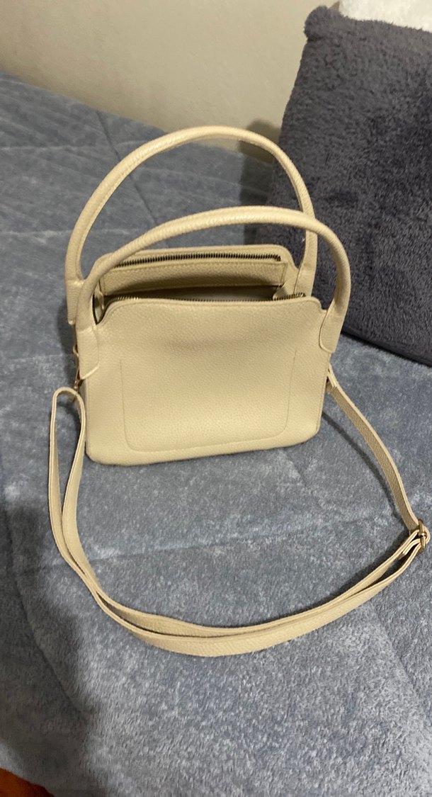 Bej Deri Kadın Çanta - Görsel 5