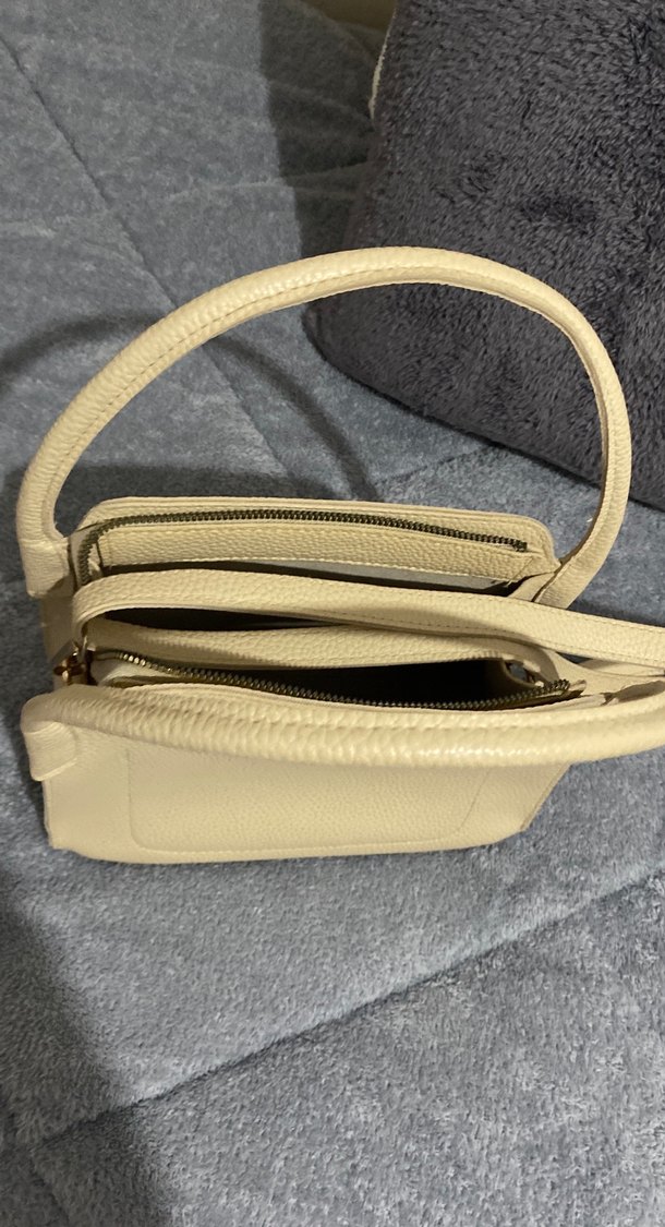 Bej Deri Kadın Çanta - Görsel 4