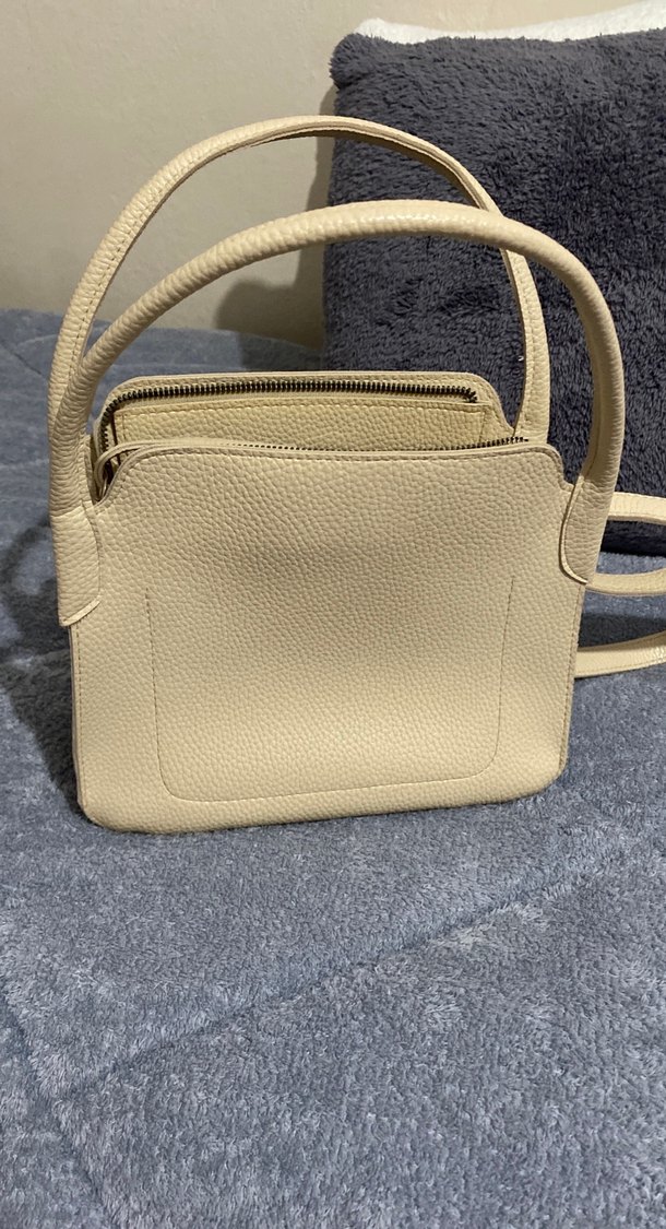 Bej Deri Kadın Çanta - Görsel 3