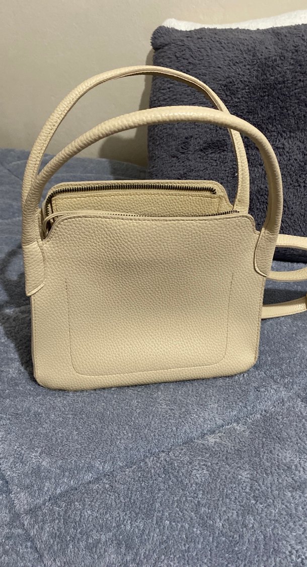 Bej Deri Kadın Çanta - Görsel 2