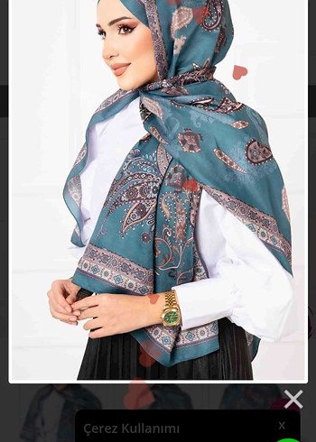 Çalıkuşu Desenli Pamuklu Şal -2 - Thumbnail - Görsel 3