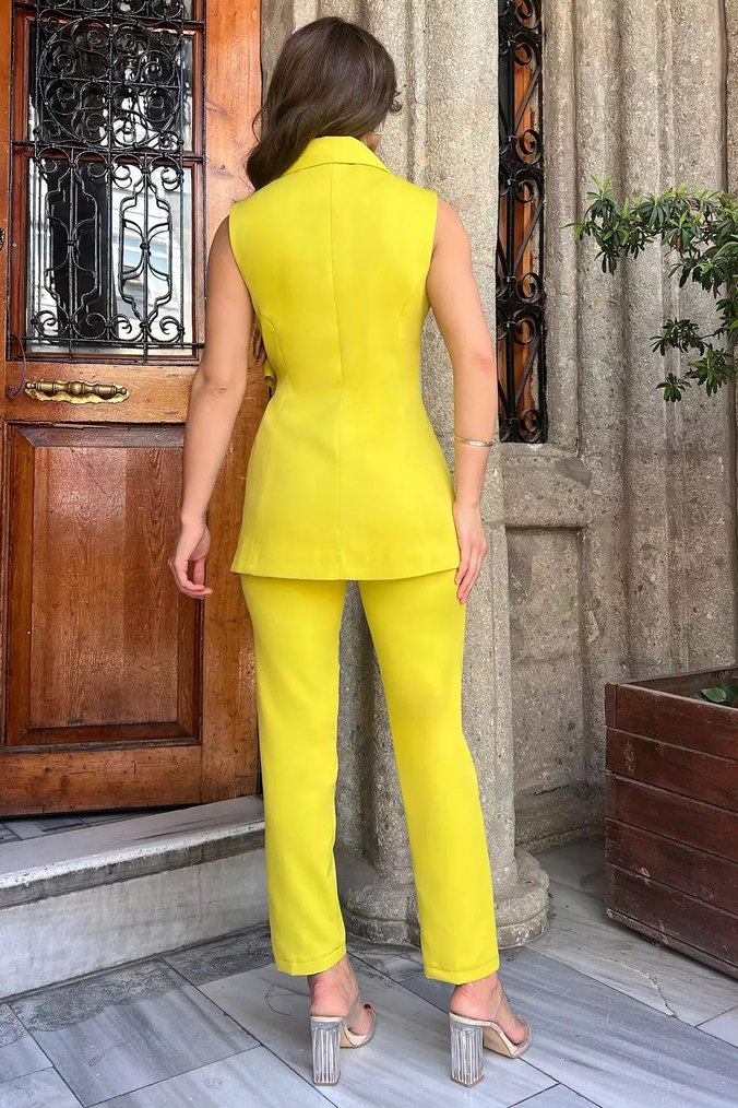 Kadın Yelek Pantolon İkili Takım - Görsel 3
