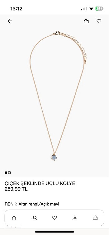 HM kolye beyaz - Görsel 4