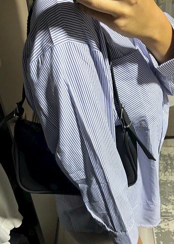 Siyah Minimalist Kadın Omuz Çantası - Görsel 2