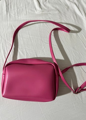 Pembe Deri Kadın Çanta