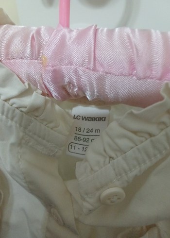 Kız Çocuk Beyaz Pamuklu Uzun Kollu Gömlek - Görsel 3