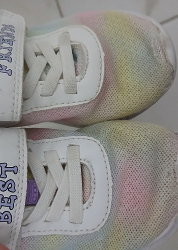 Kız Çocukları için Pastel Renkli Velcro Spor Ayakkabı - Görsel 2