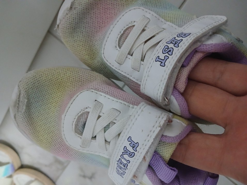 Kız Çocukları için Pastel Renkli Velcro Spor Ayakkabı - Görsel 4