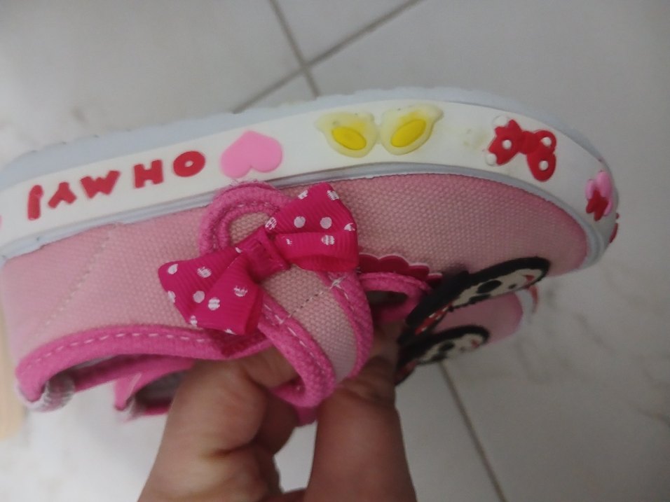 Kız Çocuk Pembe Bantlı Sneaker - Görsel 3