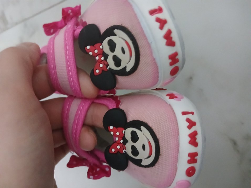 Kız Çocuk Pembe Bantlı Sneaker - Görsel 4