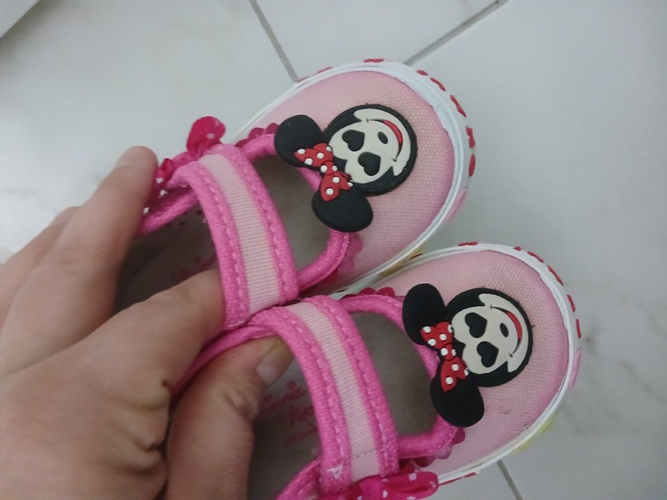 Kız Çocuk Pembe Bantlı Sneaker - Görsel 2