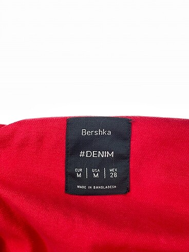 m Beden pembe Renk Bershka Kot Ceket %70 İndirimli.
