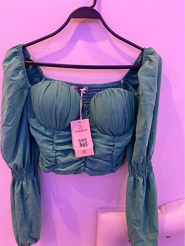 ETİKETLİ YEŞİL ŞIK BÜSTİYER - Görsel 2