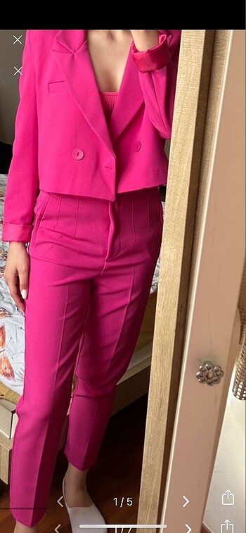 pantolon ceket takım s beden 1 kez giyildi