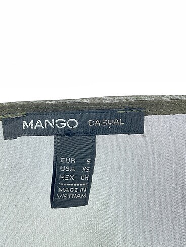 s Beden yeşil Renk Mango Bluz %70 İndirimli.