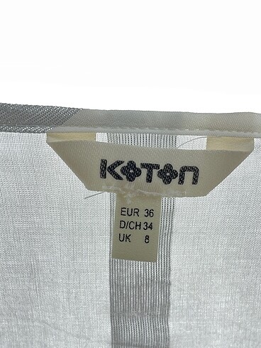 l Beden beyaz Renk Koton Bluz %70 İndirimli.