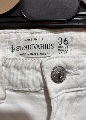 Stradivarius Beyaz Jean - Görsel 4