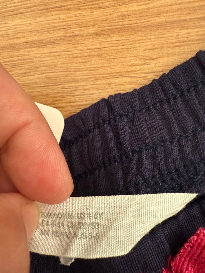 Kız Çocuk Baskılı Mavi Şort - Görsel 2