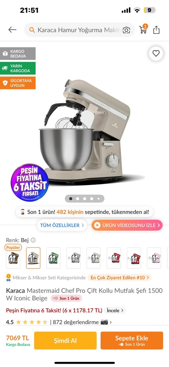 Hamur yoğurma makinesi - Görsel 2