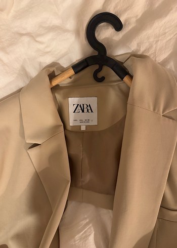 Camel Renk sırtı acık blazer - Görsel 4