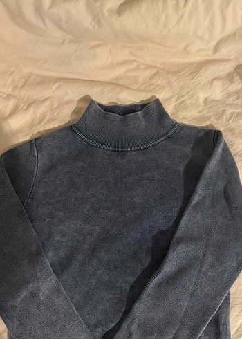 Yüksek Yakalı Kadın Triko Kazak - Görsel 2