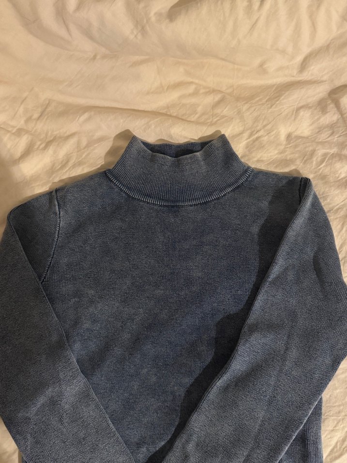 Yüksek Yakalı Kadın Triko Kazak - Görsel 2